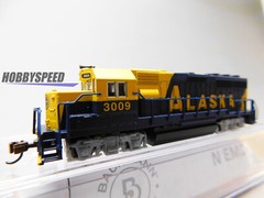 BACHMANN N SCALE ALASKA EMD GP40 LOCOMOTIVE ENGINE #3009 freight BAC63569 NEW