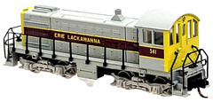 N 9mm Arnold 5072 Alco S-2 Diesel locomotive Erie Lackawanna #541 (Tested)
