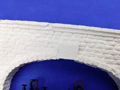 HO DOUBLE TUNNEL PORTAL EXTREME DETAIL READY TO INSTALL CAST PLA EB00351 BIN 018