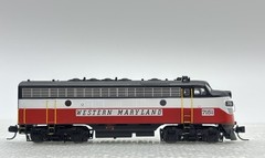 N Scale InterMountain Western Maryland F7A Diesel Locomotive “Circus” WM #7151
