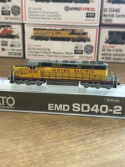 N Kato DC Union Pacific UP EMD Sd40-2 Snoot #3379 176-4910 Lightly Used
