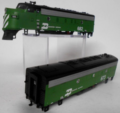ATHEARN Roundhouse HO Scale F-7-A /B Set Shells / Glass BURLINGTON NORTHERN