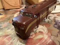 Vintage Model Power HO Scale #5772 PRR FA2 A B Diesel Locomotive Modded
