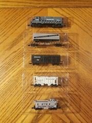 High Speed Southern Pacific Locomotive Caboose Hopper Piggyback Stock Car