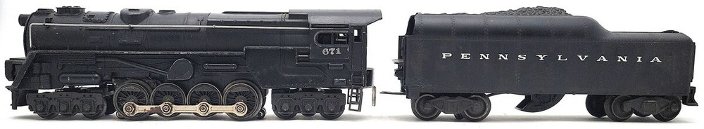 Lionel 671 Vintage O 6-8-6 Die-Cast Steam Turbine Locomotive w/2046W Tender