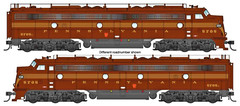 WKW Proto 42900 PENNSYLVANIA EMD E8 A-A LOCO SET w/LOKSOUND5 DCC & Sound NIB