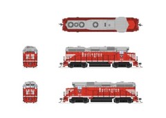 Broadway Limited HO 9133 EMD GP30, CBQ 974, Chinese Red, Paragon4 Sound/DC/DCC