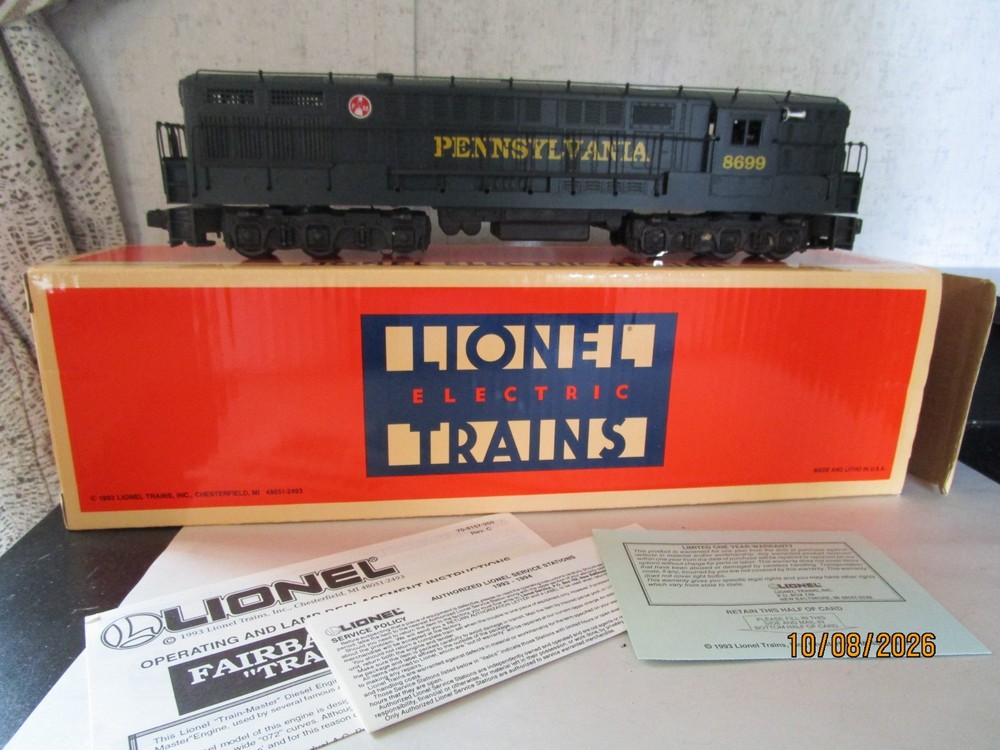 Lionel, O Gauge, 18307, PRR Fairbanks – Morse Train Master, Mint in OB.