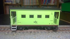 Model Train More Yo5000 5091 Yellow-green Painted 6077 1/80 16.5mm Finished