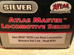 HO Atlas 9247 Montana Rail Link SD35 Low Nose Diesel Locomotive MRL #701