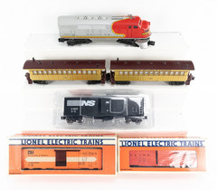 Vintage Lionel O/O-27 Santa Fe #2383 A-A Diesel Locomotive Tested W/ Others Cars