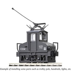 HO/J Tsugawa Yoko AEG Deki-3 Steeple Cab Electric Locomotive w/Trolley Pole