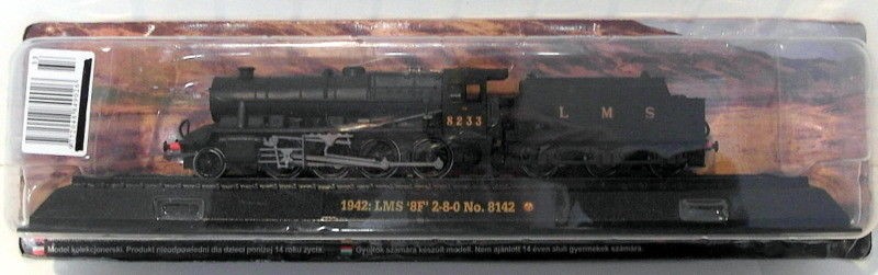 Amer Diecast Train Appx 30cm Long TR05 – 1942 LMS 8F 2-8-0 No. 8142