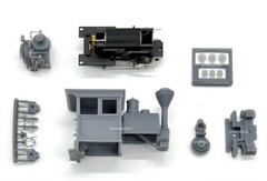 HOn3 Scale TMW 0-4-0 H.K. Porter Steam Locomotive Kit Fluted Narrow Gauge Engine