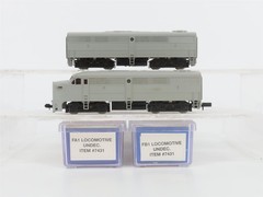 N Scale Life-Like 7431 Undecorated FA1/FB1 Diesel Locomotive Set