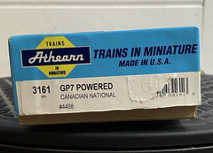 Athearn Ho Locomotive 3161 GP7 Canadian National Diesel Engine 4468