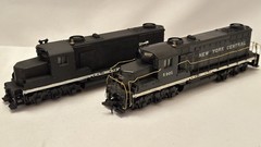 Pair of Custom Project Mantua/Tyco HO Scale GP20 Diesels, New York Central