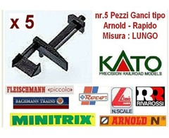 Set Nr. 5 Universal Quick Hooks Type Arnold Size: Long Scale-N 1/160