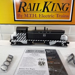 MTH RailKing 30-21133-1 Santa Fe NW-2 Switcher Engine PS.3 O O-27 New #2405 ATSF