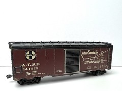 Santa Fe HO Scale Boxcar / A.T.S.F. #141529 / The Grand Canyon Line Metal & Wood