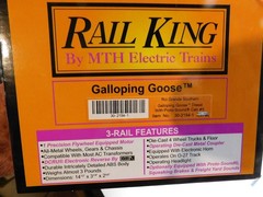 Rail King 3 Rail O Scale RGS Galloping Goose #5 w/Sound untested