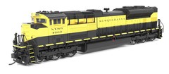 Broadway N-Scale 9977 EMD SD70ACe, NYSW 4064, Black and Yellow, Paragon4 Sound