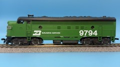 Atlas HO Burlington Northern FP7 9794 Powered Diesel Made in Austria As Is