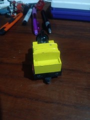 VINTAGE STEAM TRAIN LOCOMOTIVE ENGINE No. 0104 PULL BACK Weak And Paintchips.