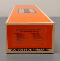 Lionel 6-18007 O Gauge SP Daylight 4-8-4 Steam Locomotive & Tender #4410 w/RS EX