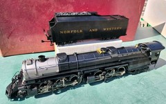 Vintage O-Gauge Brass 1200 Norfolk And Western Steam Locomotive & Tender RARE!!