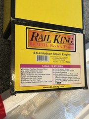 Rail king By MTH 4-6-4 Hudson Steam Engine Chesapeake & Ohio #491 3-Rail NOS