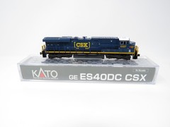 Kato N 176-8962-S Sound DCC CSX #5327 GE ES40DC Diesel Locomotive ESU LokSound