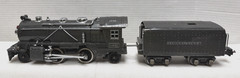 LIONEL O-GAUGE PREWAR 249E GUNMETAL STEAM ENGINE & 265W WHISTLE TENDER – TESTED