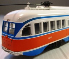 Bowser HO Scale, PCC Car, Philadelphia (SEPTA) Car #2243 Gulf Oil Scheme.