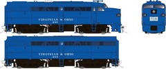 Rapido HO Scale ~ ALCo FA-1 + FB-1 Set ~ Virginian & Ohio #240, #233 ~ DCC Sound