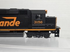 Athearn 4763 HO Denver & Rio Grande Western GP60 Diesel Locomotive #3156 NOS Run