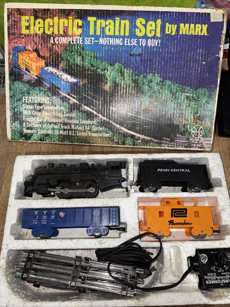 Marx O-Gauge #4205 Steam Locomotive Freight Car Set Box