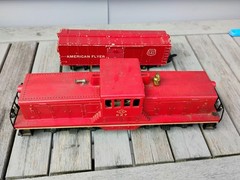 VINTAGE 1956 POSTWAR LIONEL 627 LEHIGH VALLEY DIESEL SWITCHER & AMERICAN FLYER