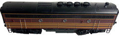 MTH Boston and Maine F-3 B-Unit -3 Diesel Engine w/ 3-Railed Powered O