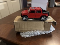 NEW MIB Menards O Gauge 1/48 scale Lighted Red Hummer SUV SOLD OUT of Production
