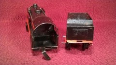 VINTAGE HWN CLOCKWORK STEAM TIN-LITHO PASSENGER TRAIN – GERMANY U.S. ZONE