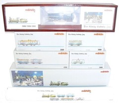 Marklin DIGITAL HO AC 1:87 KÖNIG LUDWIG ROYAL 5 WAGON + TRISTAN LOCOMOTIVE MB`95