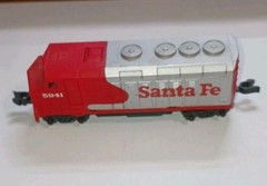 Vintage Mattel HO Santa Fe Dummy Diesel 5941 Action Conductor Locomotive