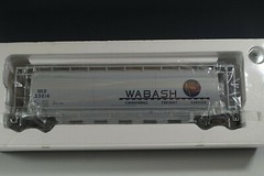 ATLAS ACF 3-BAY CYLINDRICAL HOPPER WABASH #6336-1 0 SCALE NIB TRUE 1/4″ SCALE
