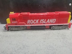 Vintage HO ScaleRock Island Locomotive / Caboose Lot, Tyco #4301, Unmark Engine