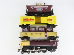 O Gauge 3-Rail K-Line Hershey’s 4-6-2 Steam Locomotive w/3 Freight Cars