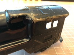 Marx O Train – 591 Black Pressed Steel Locomotive Engine SHELL ONLY PART LOT E