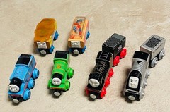 Thomas & Friends Wooden Railway Mattel Vehicle 6 Piece Set
