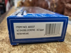 Bachmann 60337 HO DCC GP 40 Locomotive, Western Maryland #3798, $7/$3/$15 Ship