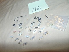FLYER S LARGE LOT ASSORTED NUMBER BOARDS & HORNS . #116